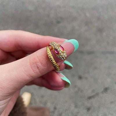 Inel reglabil Lucky Snake - Vagance Jewelry