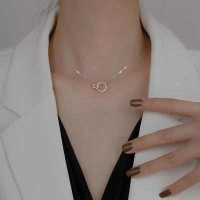 Lănțișor argint Circle in the Sand - Vagance Jewelry