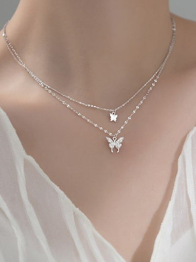 Lănțișor din argint Butterfly Vibes - Vagance Jewelry