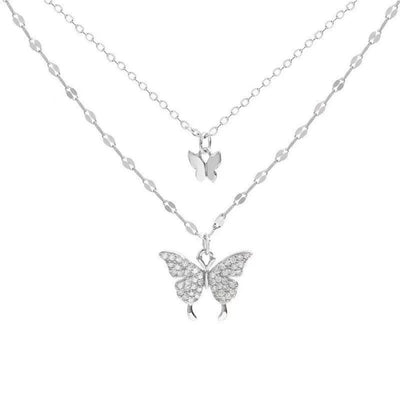 Lănțișor din argint Butterfly Vibes - Vagance Jewelry
