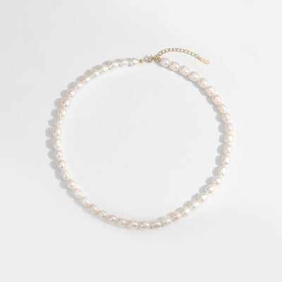 Lănțișor din argint și perle naturale de apa dulce Pearl Paradise - Vagance România