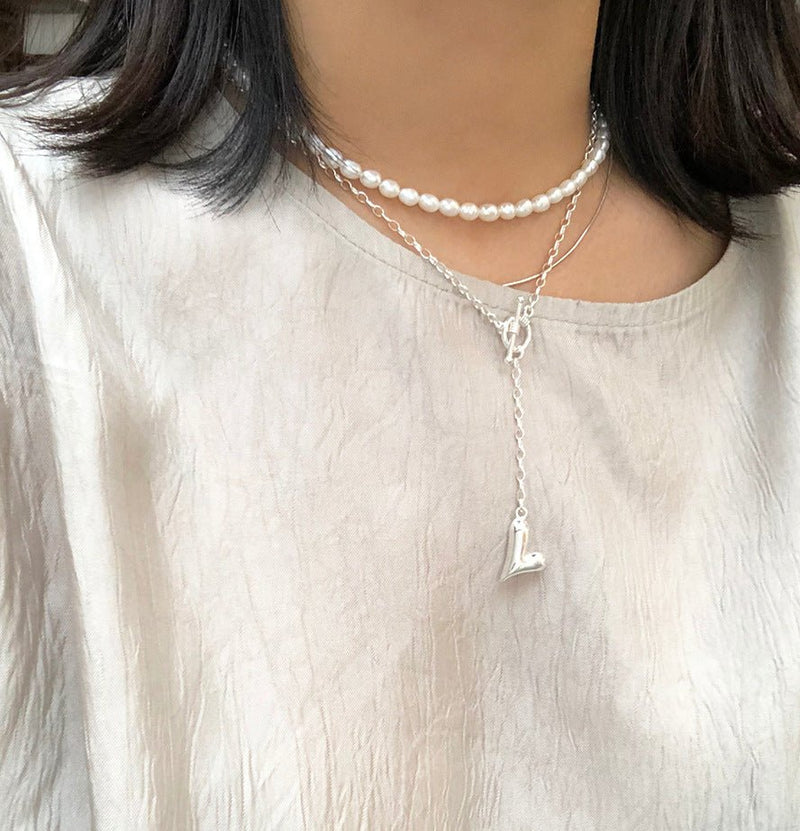 Lănțișor din argint și perle naturale de apa dulce Pearl Paradise - Vagance România