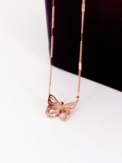 Lănțișor din titan Butterfly time - Vagance Jewelry