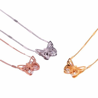 Lănțișor din titan Butterfly time - Vagance Jewelry