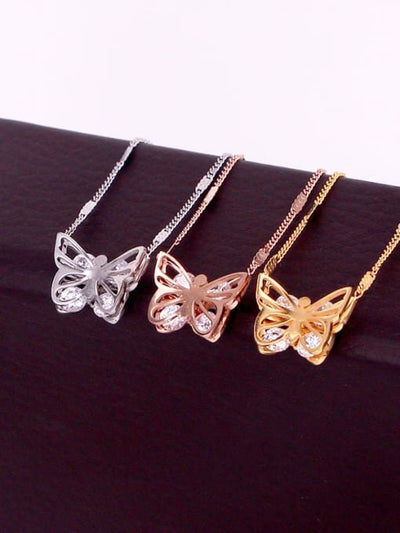 Lănțișor din titan Butterfly time - Vagance Jewelry