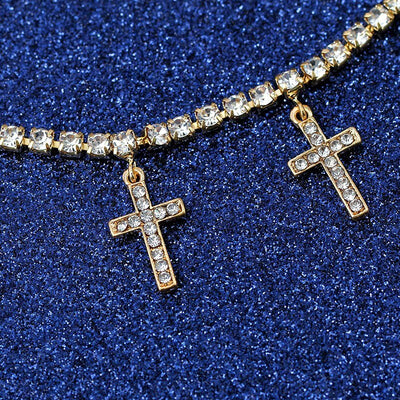 Lănțișor Sparkling Crosses - Vagance Jewelry