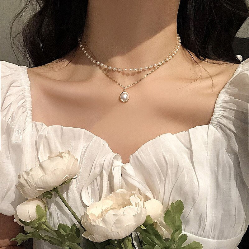 Lănțișor Sparkling Pearls - Vagance Jewelry