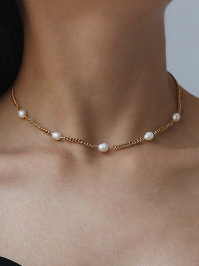 Lănțișor White Pearls - Vagance România