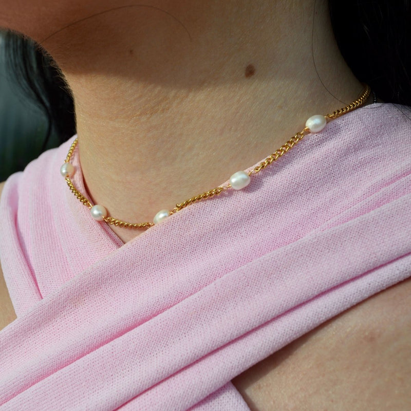 Lănțișor White Pearls - Vagance România