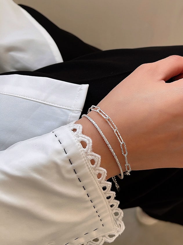 Set 2 brățări din argint Emily - Vagance Jewelry