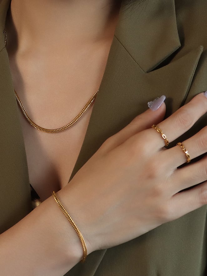 Set brățară+lănțișor Marble - Vagance Jewelry